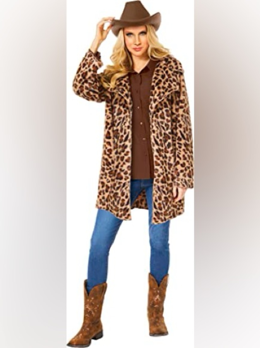 Adult women’s small  Yellowstone Beth Dutton Cheetah Coat Halloween costume